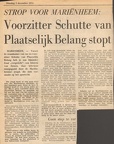 PB Schutte stopt 1974