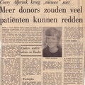 1974 Corry Alferink kreeg nieuwe nier