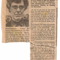 Krantenknipsel zuster Kloosterman 25 jaar klooster