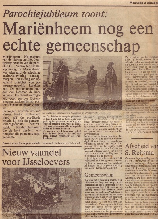 krantenknipsel 1977 40 jarig parochie (2)