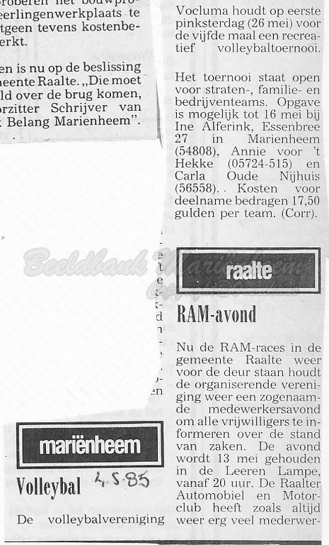 1985-05 volleybal