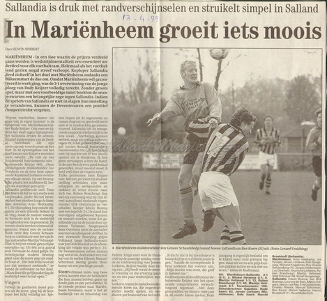 1999 krant apr voetbal